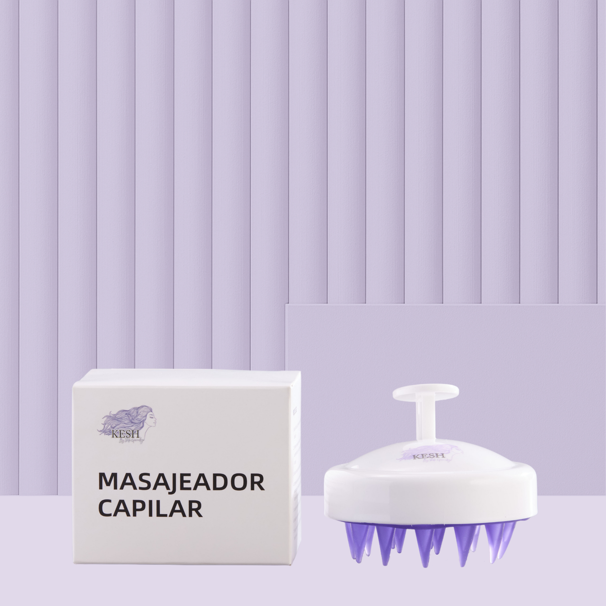 Kit Capilar Crecimiento Anticaída y Reparación Kesh con Masajeador Capilar